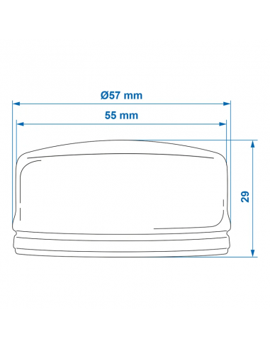 Hub cover for AL-KO Ø55mmx29mm. ProPlus