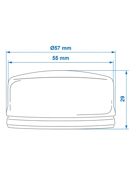 Cache moyeu pour AL-KO Ø55mmx29mm. ProPlus