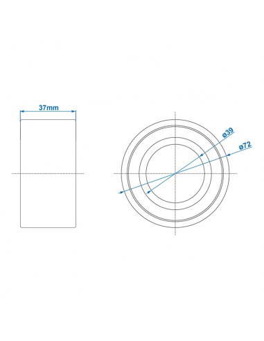 Rolamento compacto 39/72x37 mm universal