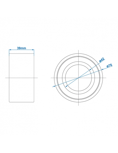 Rolamento compacto 42/76 x 39mm