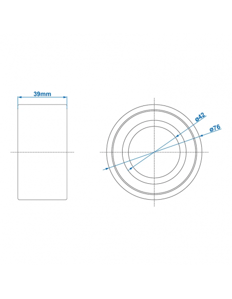 Rolamento compacto 42/76 x 39mm