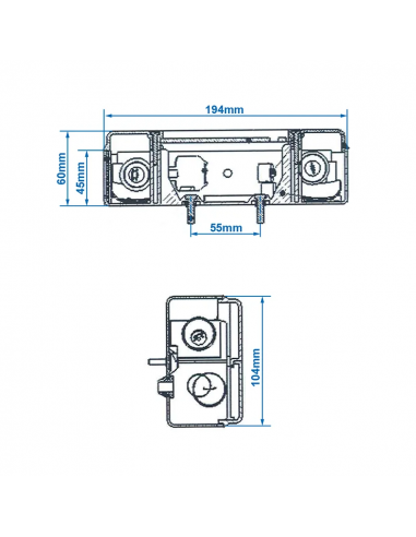 Luz trasera caravana 5 funciones 194x104mm derecha. ProPlus