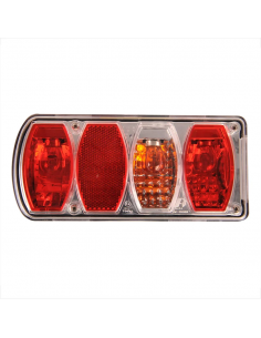 Luz trasera de 6 funciones 222x100mm izquierda