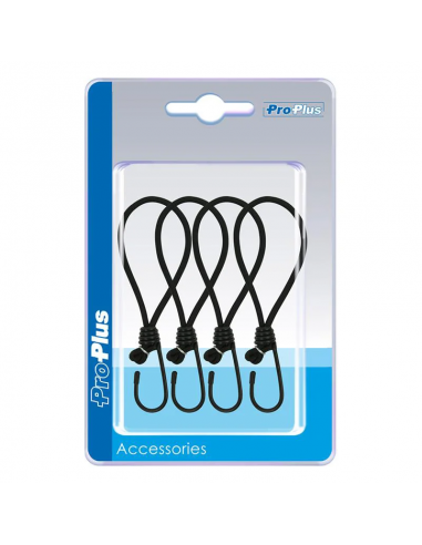 Tendica in gomma nera con gancio per negozio 4 unità. ProPlus