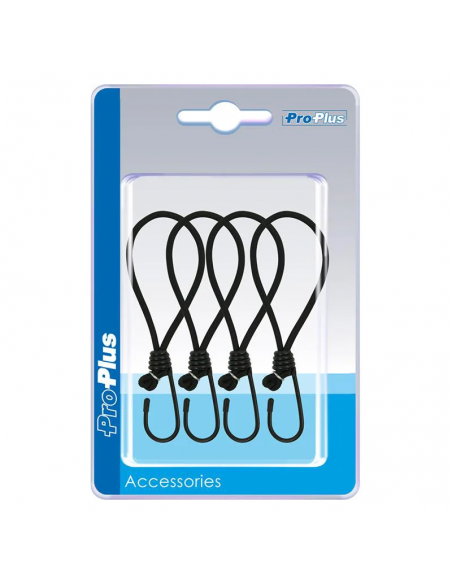 Tendica in gomma nera con gancio per negozio 4 unità. ProPlus