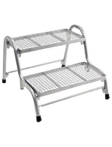 Peldaño doble galvanizado plegable Brunner PRIMA