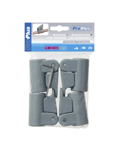 Collier de serrage rapide pour poteau de tente 25-28mm x 4. ProPlus