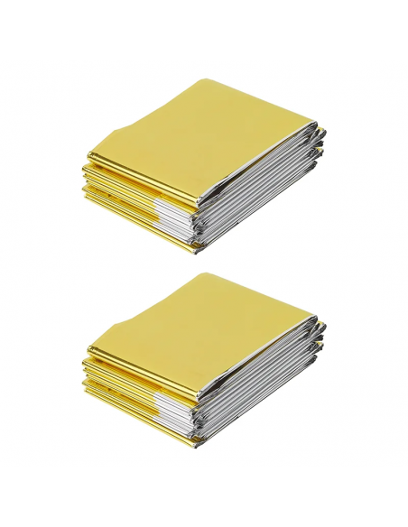 Manta térmica de emergencia 2 piezas 160x210 cm ProPlus