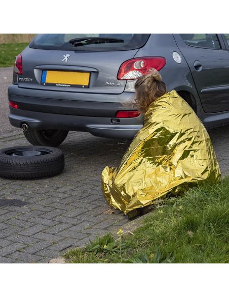 Manta térmica de emergencia 2 piezas 160x210 cm ProPlus