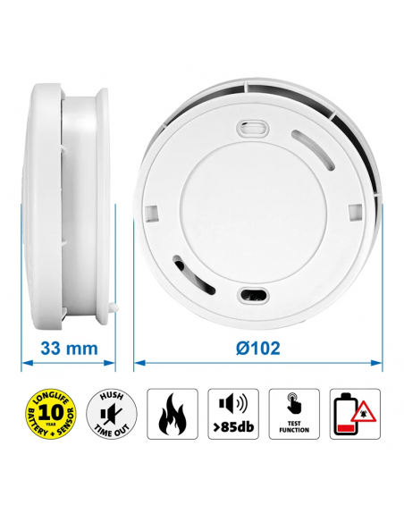 Detector de humo óptico 9V. ProPlus Detector de humo óptico 9V. ProPlus