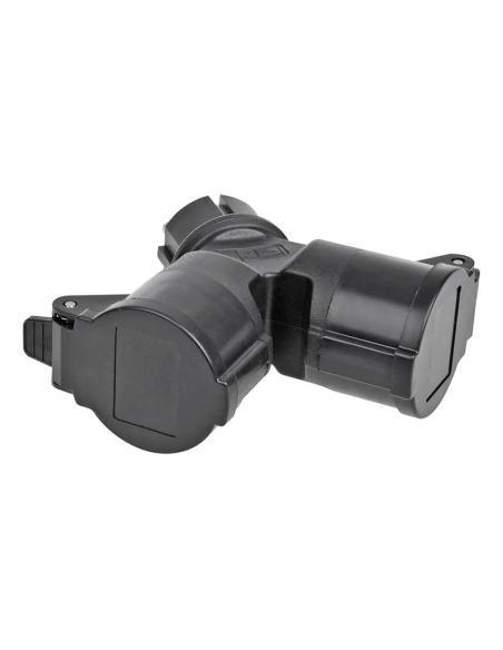 Enchufe adaptador de 2 vías Schuko. ProPlus