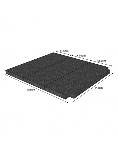 Colchón Plegable para VW T5, T6, T6.1 Multivan Caravelle California Beach