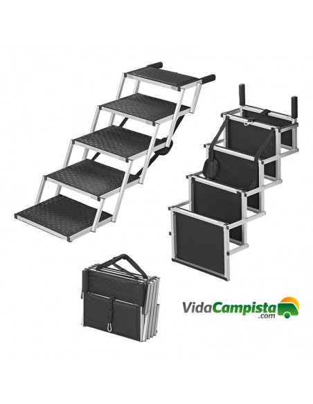Escaleras de 62 cm para mascotas de aluminio plegable ProPlus Escaleras de 62 cm para mascotas de aluminio plegable ProPlus