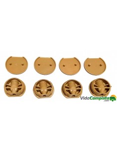 Pack de 4 cubre tornillos para muebles 8 mm con tapas