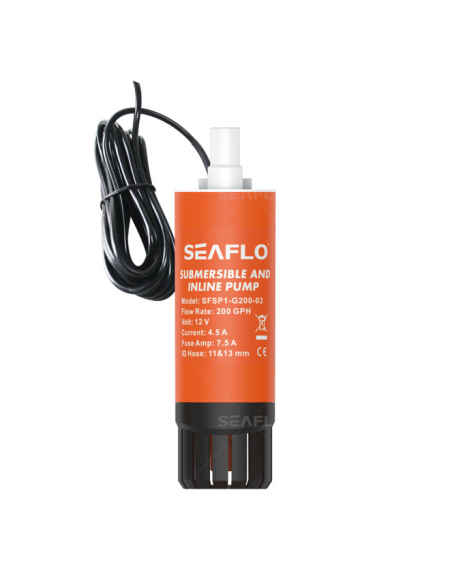 Bomba sumergible en linea para náutico y camping  Seaflo 12v. Bomba sumergible en linea para náutico y camping  Seaflo 12v.