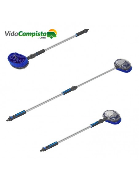 Spazzola telescopica 1,21-1,91m con testa rotante ProPlus Spazzola telescopica 1,21-1,91m con testa rotante ProPlus