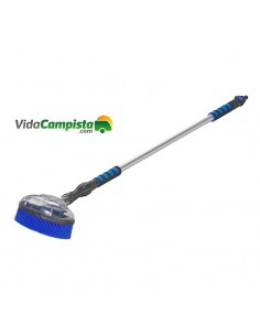 Cepillo de lavado mango telescópico 1,21-1,91m con cabezal giratorio ProPlus