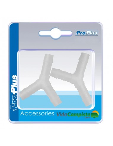 Parte in Y coda tubo 8 mm 2 pezzi in ProPlus bluff