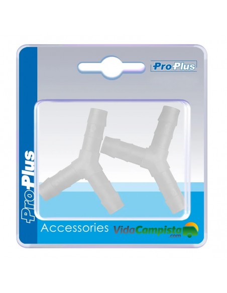 Parte in Y coda tubo 8 mm 2 pezzi in ProPlus bluff