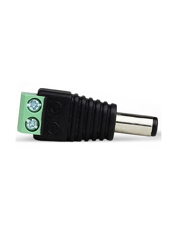 Conector Macho DC 5,5mm a regleta