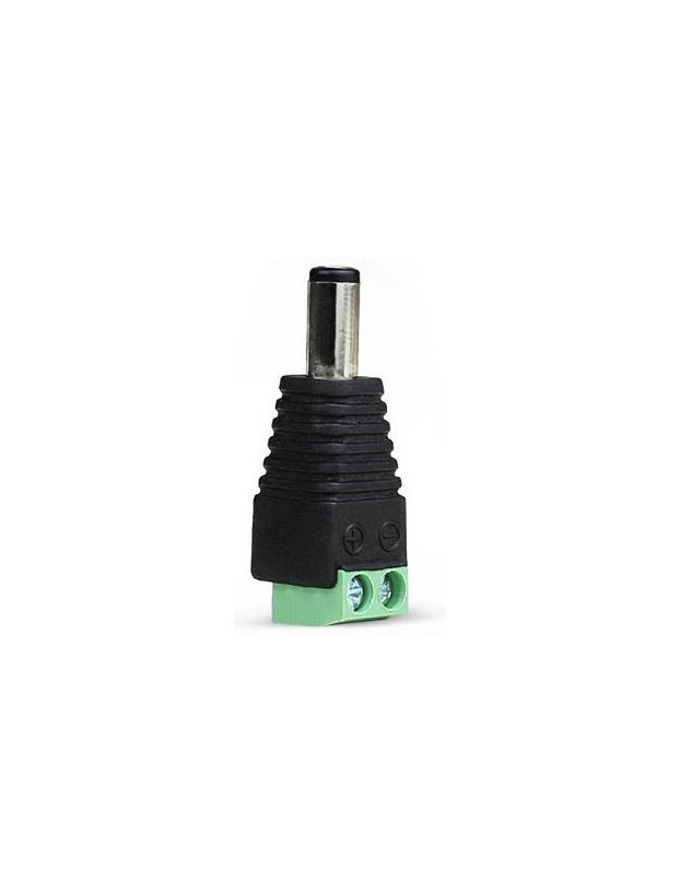 Conector Macho DC 5,5mm a regleta