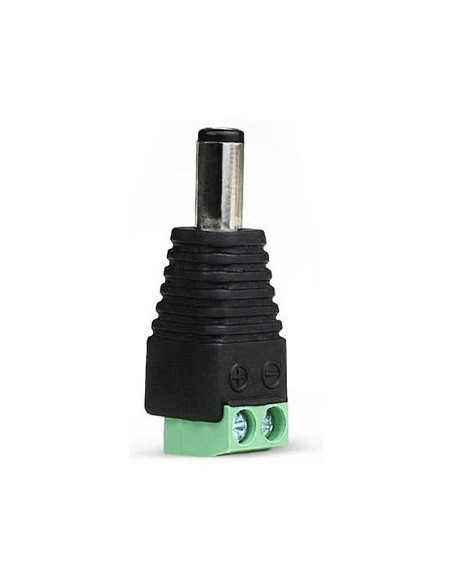 Conector Macho DC 5,5mm a regleta Conector Macho DC 5,5mm a regleta