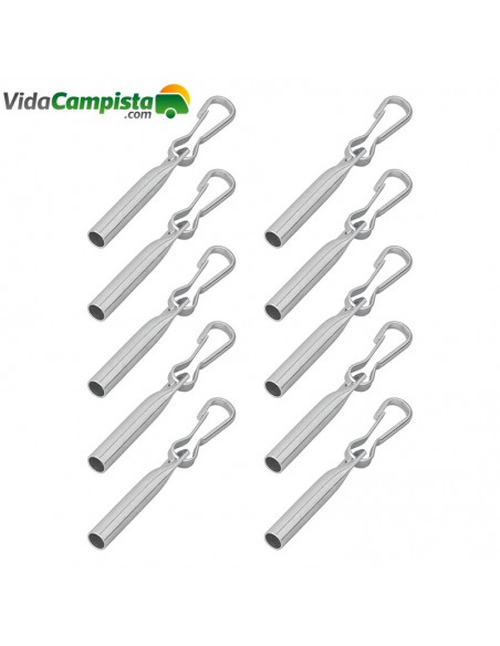 Cierre para extremo de cables de Ø6 mm con ganchos Simplex, juego de 10 unidades ProPlus Cierre para extremo de cables de Ø6 mm con ganchos Simplex, juego de 10 unidades ProPlus
