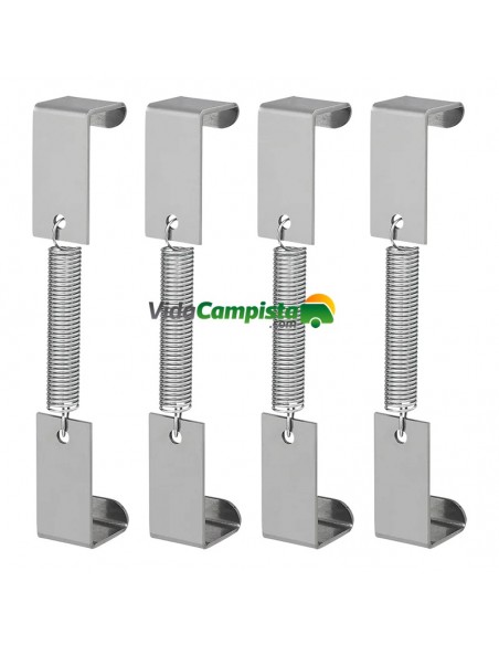 Abrazaderas con muelle para matrícula, juego de 4 unidades ProPlus Abrazaderas con muelle para matrícula, juego de 4 unidades ProPlus