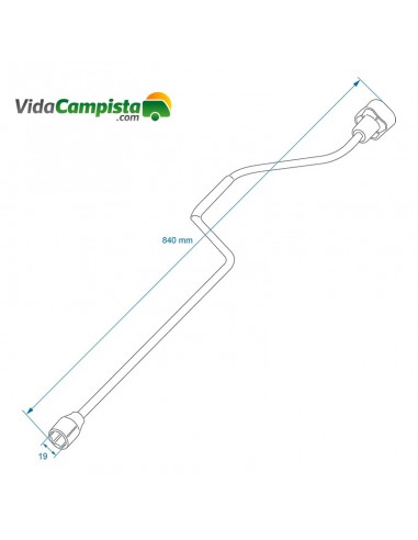 Gomito stabilizzante della gamba 840mm /19mm ProPlus