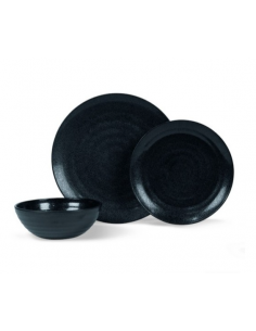 Ebony Coble 12-teiliges Melamingeschirr. Kampa
