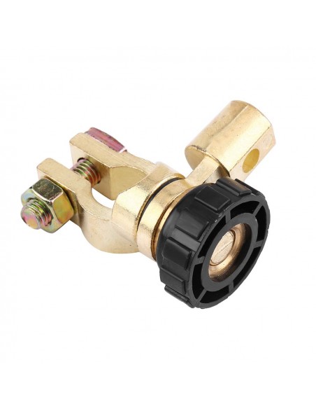 NEGATIVE battery terminal with round switch