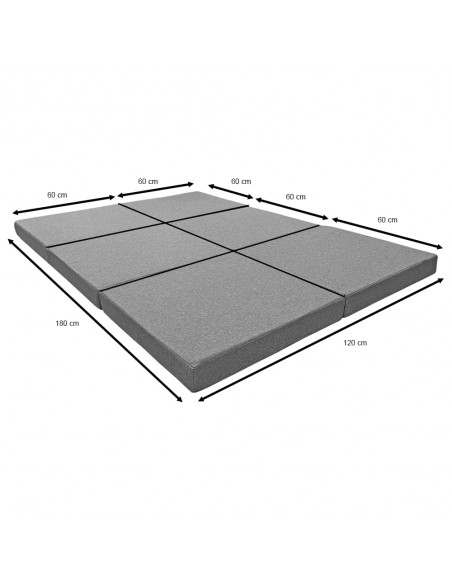 Colchón Plegable Camper Universal 6 piezas 120×180 Colchón Plegable Camper Universal 6 piezas 120×180