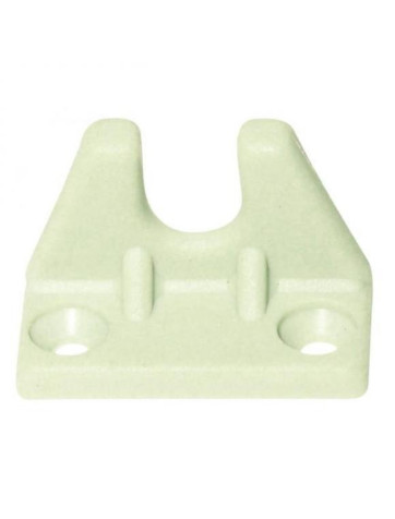 Chiusura in plastica gancio, grigio chiaro