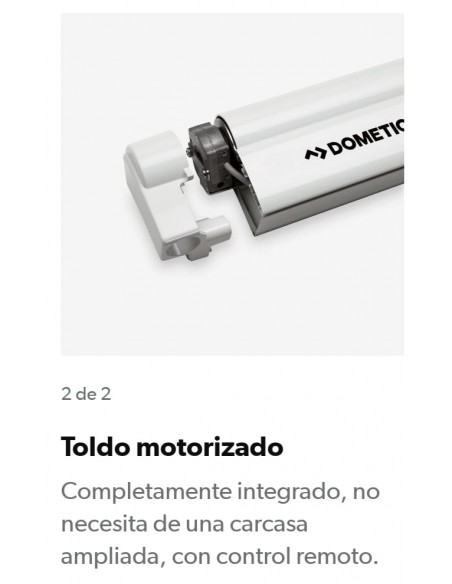 9103104443 Dometic Toldo cinza/branco 3,75 metros PerfectRoof PR 2500