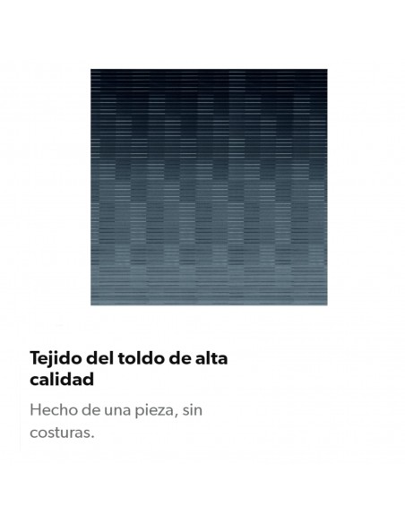 Toldo manual/motor 12v  Dometic Antracita PR2500-GR 3,75 m.