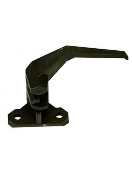 Plastic window lock without screws Brown Plastic window lock without screws Brown