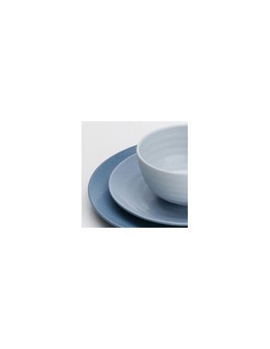 3T50000861 VAISSELLE MELAMINE BLEU CIEL 12 PIECES