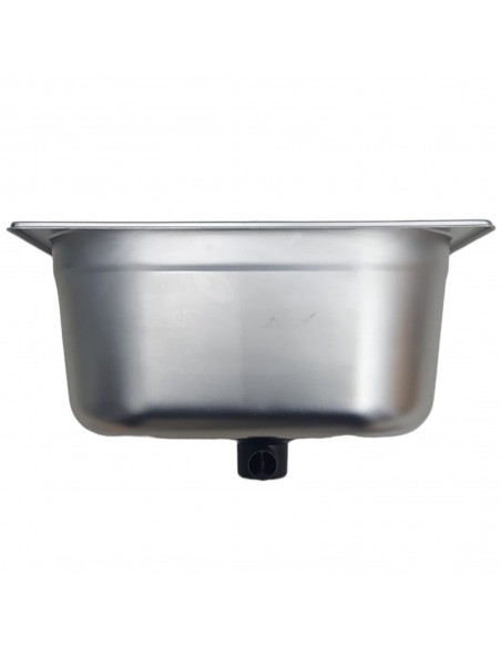 Lavabo rectangular de acero inox 32.5 x 26.5 cm y desague codo 25mm Lavabo rectangular de acero inox 32.5 x 26.5 cm y desague codo 25mm
