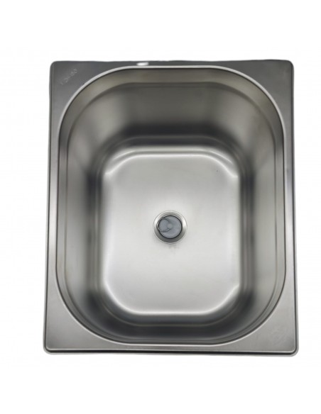 Lavabo rectangular de acero inox 32.5 x 26.5 cm y desague codo 25mm Lavabo rectangular de acero inox 32.5 x 26.5 cm y desague codo 25mm