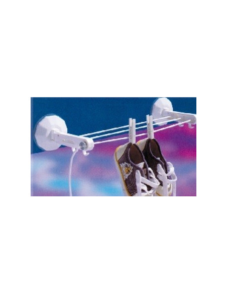 Wäscheleine mit Saugnäpfen