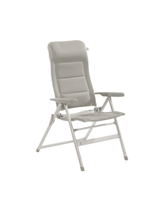 Silla plegable de aluminio Travellife Barletta gris claro Recliner Comfort L