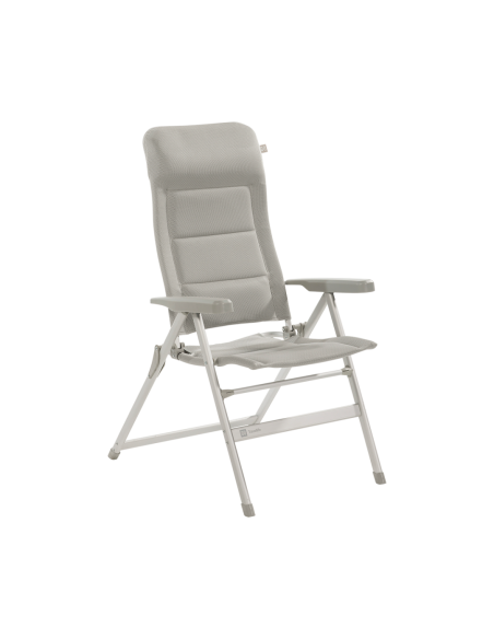 Silla plegable de aluminio Travellife Barletta gris claro Recliner Comfort L Silla plegable de aluminio Travellife Barletta gris claro Recliner Comfort L