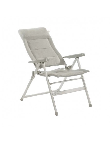 Silla plegable de aluminio Travellife Barletta gris claro Recliner Comfort L Silla plegable de aluminio Travellife Barletta gris claro Recliner Comfort L