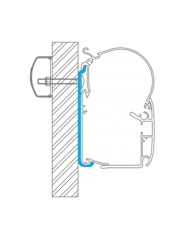 Adaptador de toldo Dometic para Mod PW Jumpy,Expert Proace