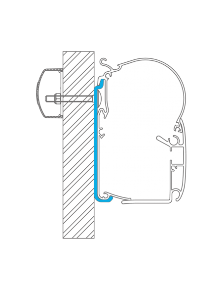 Adaptateur d'auvent Dometic pour PW Jumpy Mod,Expert Proace