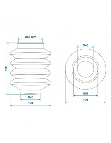 Polaina/guarda polvo para el amortiguador de la lanza ProPlus