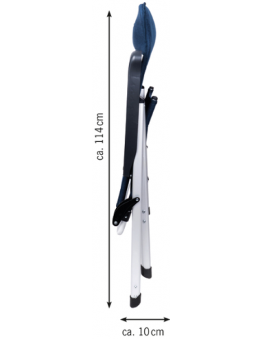 Silla plegable Confort Málaga azul marino