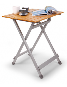 Mesa auxiliar plegable con tablero de bambú Holiday Travel