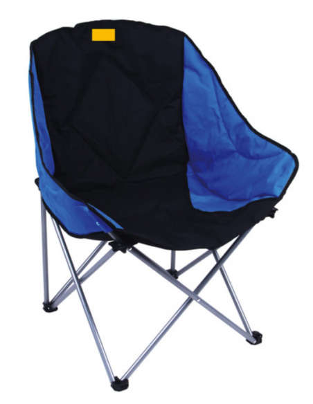 Silla plegable Barrosa azul y negra
