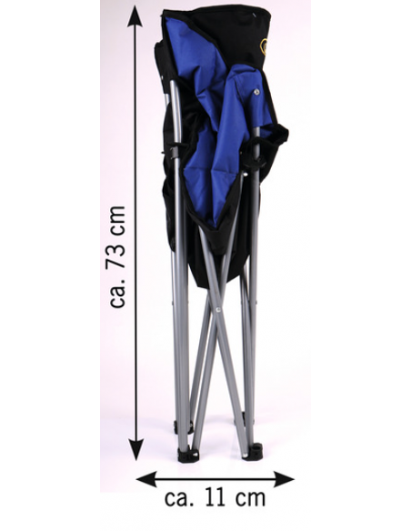 Silla plegable Barrosa azul y negra